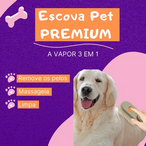 Escova Pet Premium a Vapor